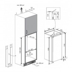 Beko BLSA210M2S beépíthető egyajtós hűtőszekrény Konyhai termékek - Hűtő, fagyasztó (beépíthető) - Fagyasztó nélküli hűtő - 349965