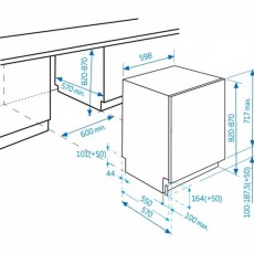 Beko DIN28330 beépíthető mosogatógép Konyhai termékek - Mosogatógép - Normál (60cm) beépíthető mosogatógép - 325717
