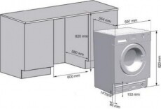 Beko HITY854310F beépíthető mosó- és szárítógép Háztartás / Otthon / Kültér - Mosógép / szárítógép - Mosó-szárítógép (beépíthető) - 349980