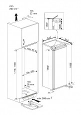 Beko LBI3002 egyajtós beépíthető hűtőszekrény Konyhai termékek - Hűtő, fagyasztó (beépíthető) - Fagyasztó nélküli hűtő - 349981