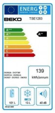 Beko TSE1283 hűtőszekrény Konyhai termékek - Hűtő, fagyasztó (szabadonálló) - Egyajtós hűtő - 348406