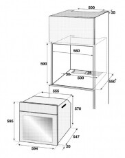 Beko BIM22301X elektromos sütő Konyhai termékek - Sütő-főzőlap, tűzhely (beépíthető) - Sütő (beépíthető) - 303219