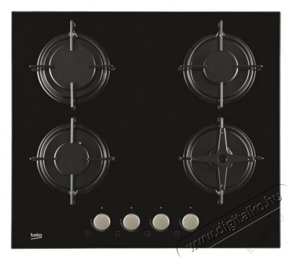 Beko HILG64220S beépíthető gázfőzőlap Konyhai termékek - Sütő-főzőlap, tűzhely (beépíthető) - Gázfőzőlap (beépíthető) - 330986