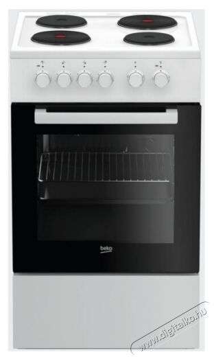 Beko FSS56000W Elektromos tűzhely Konyhai termékek - Sütő-főzőlap, tűzhely (szabadonálló) - Elektromos tűzhely (szabadonálló) - 338079