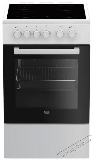 Beko FSS57000GW Kerámialapos tűzhely Konyhai termékek - Sütő-főzőlap, tűzhely (szabadonálló) - Elektromos tűzhely (szabadonálló) - 362635
