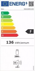 Beko RSSA290M31WN HŰTŐ EGYAJTÓS Konyhai termékek - Hűtő, fagyasztó (szabadonálló) - Egyajtós hűtő - 364994