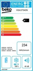Beko HSA37540N fagyasztóláda - 350l Konyhai termékek - Hűtő, fagyasztó (szabadonálló) - Fagyasztóláda - 364974