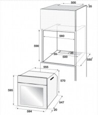 Beko BIM22400XMS elektromos sütő Konyhai termékek - Sütő-főzőlap, tűzhely (beépíthető) - Sütő (beépíthető) - 303221