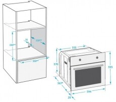 Beko BIM35300XMS elektromos sütő Konyhai termékek - Sütő-főzőlap, tűzhely (beépíthető) - Sütő (beépíthető) - 303220