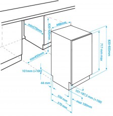 Beko DIS15010 mosogatógép Konyhai termékek - Mosogatógép - Keskeny (45cm-ig) beépíthető mosogatógép - 306412