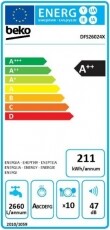 Beko DFS26024X mosogatógép Konyhai termékek - Mosogatógép - Keskeny (45cm-ig) szabadonálló mosogatógép - 348394