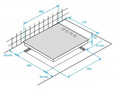 Beko HIC 64100 W elektromos főzőlap Konyhai termékek - Sütő-főzőlap, tűzhely (beépíthető) - Elektromos főzőlap (beépíthető) - 339253