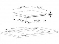 Beko HII64201FHT indukciós főzőlap Konyhai termékek - Sütő-főzőlap, tűzhely (beépíthető) - Indukciós főzőlap (beépíthető) - 341816