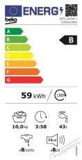 Beko WTV-10744 X elöltöltős mosógép Háztartás / Otthon / Kültér - Mosógép / szárítógép - Elöltöltős normál (60cm-ig) mosógép - 373496