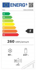 Beko RDSA310M30XBN felülfagyasztós hűtő Konyhai termékek - Hűtő, fagyasztó (szabadonálló) - Felülfagyasztós kombinált hűtő - 365011