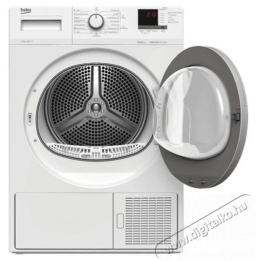 Beko DS8512GX hőszivattyús szárítógép, OptiSense, 8 kg, A energiaosztály, Fehér Háztartás / Otthon / Kültér - Mosógép / szárítógép - Mosó-szárítógép - 499561