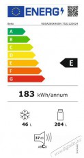 Beko RDSA280K40SN felülfagyasztós hűtő Konyhai termékek - Hűtő, fagyasztó (szabadonálló) - Felülfagyasztós kombinált hűtő - 499673