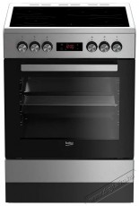 Beko FSM67320GXS kerámialapos tűzhely Konyhai termékek - Sütő-főzőlap, tűzhely (szabadonálló) - Elektromos tűzhely (szabadonálló) - 499761