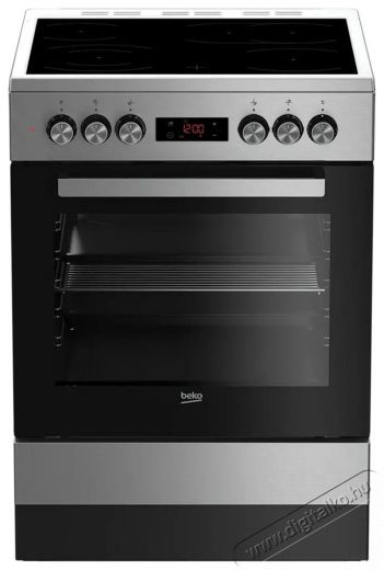 Beko FSM67320GXS kerámialapos tűzhely Konyhai termékek - Sütő-főzőlap, tűzhely (szabadonálló) - Elektromos tűzhely (szabadonálló) - 499761