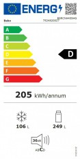 Beko B5RCNA405HG HŰTŐ ALULFAGYASZTÓS Konyhai termékek - Hűtő, fagyasztó (szabadonálló) - Alulfagyasztós kombinált hűtő - 502882