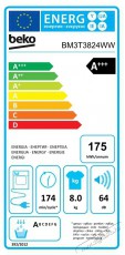 Beko BM3T3824WW Háztartás / Otthon / Kültér - Mosógép / szárítógép - Szárítógép - 504327