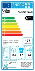 Beko BM3T4824WC Háztartás / Otthon / Kültér - Mosógép / szárítógép - Szárítógép - 504329