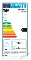 Beko FSM57300GW Elektromos tűzhely Konyhai termékek - Sütő-főzőlap, tűzhely (szabadonálló) - Elektromos tűzhely (szabadonálló) - 362636