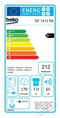 Beko DF7412PA Hőszivattyús szárítógép Háztartás / Otthon / Kültér - Mosógép / szárítógép - Szárítógép - 365000