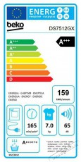 Beko DS7512GX Szárítógép Háztartás / Otthon / Kültér - Mosógép / szárítógép - Szárítógép - 494546