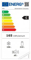 Beko B5RCNA366HW Konyhai termékek - Hűtő, fagyasztó (szabadonálló) - Alulfagyasztós kombinált hűtő - 509560