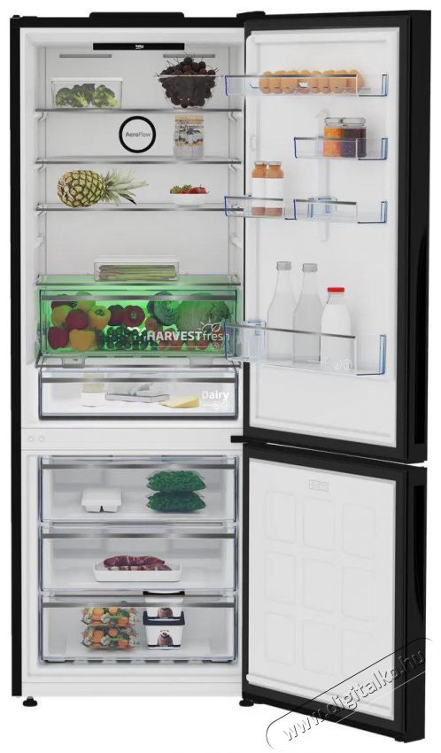 Beko B5RCNE565HGB Konyhai term&eacute;kek - Hűtő, fagyaszt&oacute; (szabadon&aacute;ll&oacute;) - Alulfagyaszt&oacute;s kombin&aacute;lt hűtő - 509559