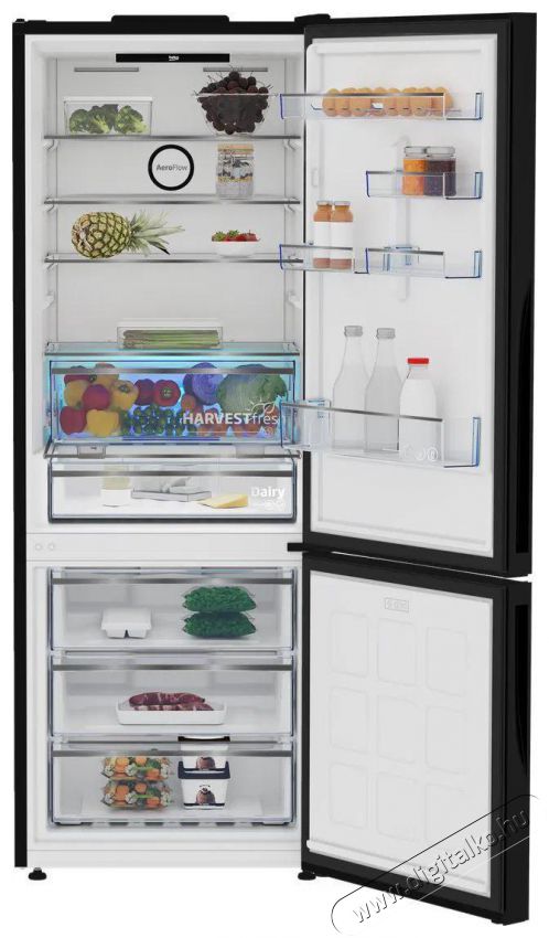 Beko B5RCNE565HGB Konyhai term&eacute;kek - Hűtő, fagyaszt&oacute; (szabadon&aacute;ll&oacute;) - Alulfagyaszt&oacute;s kombin&aacute;lt hűtő - 509559