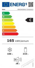 Beko Beyond B5RCNA366HG Konyhai termékek - Hűtő, fagyasztó (szabadonálló) - Alulfagyasztós kombinált hűtő - 509354