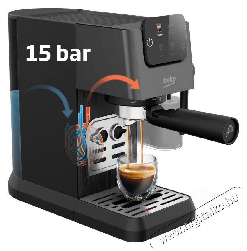 Beko CEP5464DX Konyhai term&eacute;kek - K&aacute;v&eacute;főző / k&aacute;v&eacute;&ouml;rlő / kieg&eacute;sz&iacute;tő - Pressz&oacute; k&aacute;v&eacute;főző - 512626