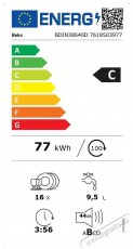 Beko Beyond BDIN38640D Konyhai termékek - Mosogatógép - Normál (60cm) beépíthető mosogatógép - 515200