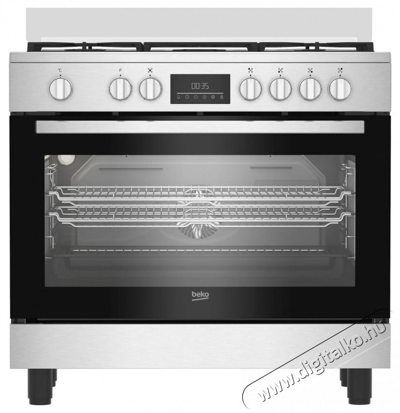 Beko BGM11226EX 90cm-es kombin&aacute;lt tűzhely Konyhai term&eacute;kek - S&uuml;tő-főzőlap, tűzhely (szabadon&aacute;ll&oacute;) - Kombin&aacute;lt tűzhely (szabadon&aacute;ll&oacute;) - 532871