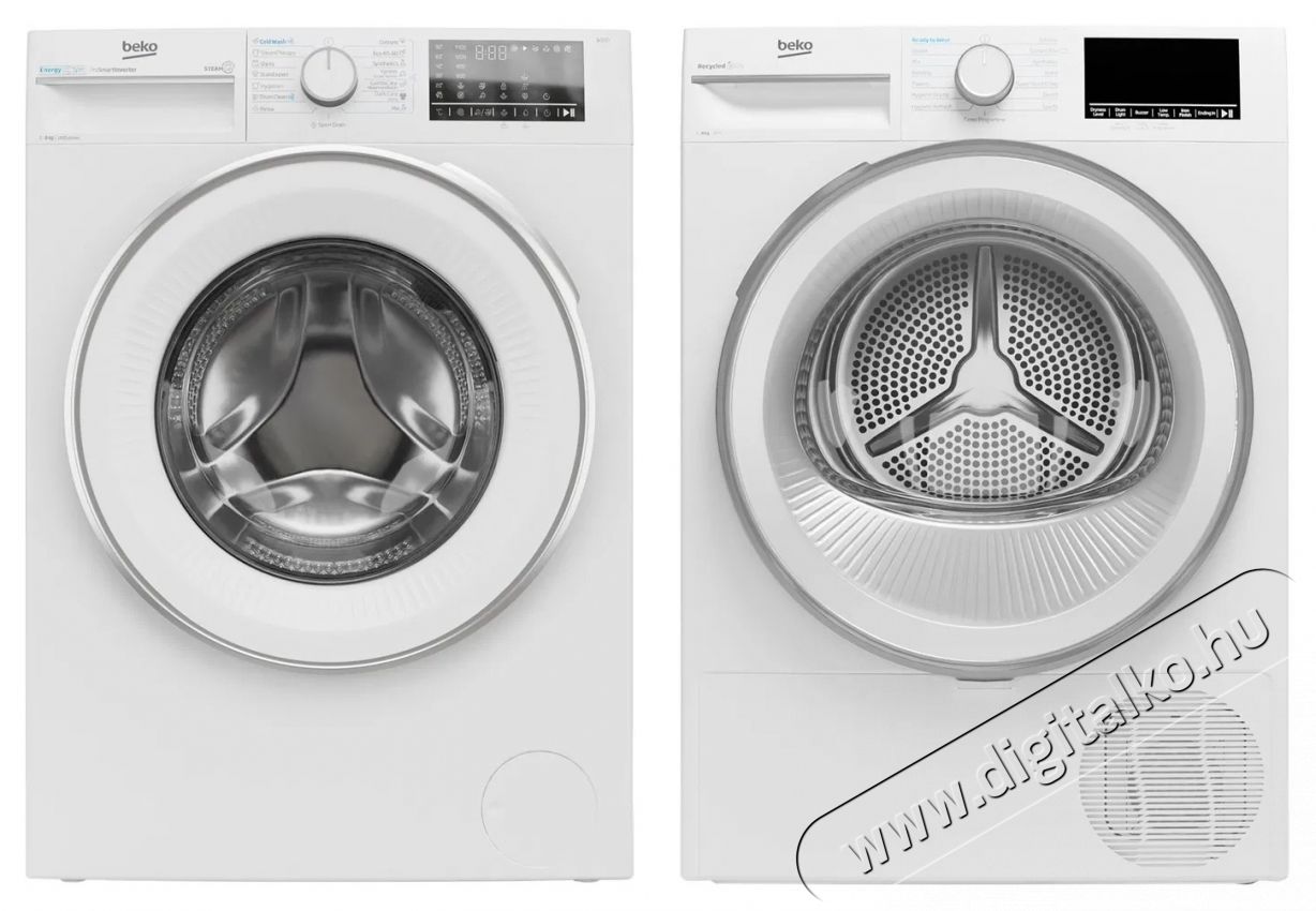 Beko B3WFU48415WW ES + B3T42242 Mos&oacute;g&eacute;p/Sz&aacute;r&iacute;t&oacute;g&eacute;p szett H&aacute;ztart&aacute;s / Otthon / K&uuml;lt&eacute;r - Mos&oacute;g&eacute;p / sz&aacute;r&iacute;t&oacute;g&eacute;p - Mos&oacute;-sz&aacute;r&iacute;t&oacute;g&eacute;p - 526994