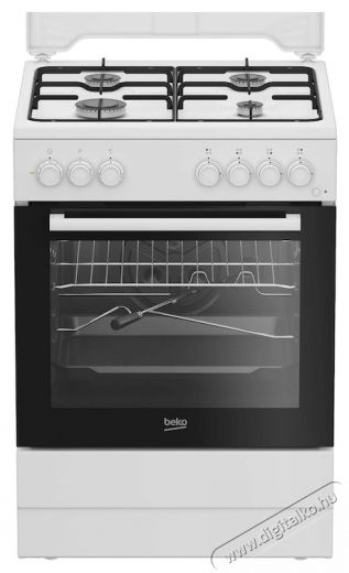 Beko FSST62110DW Tűzhely, Mixt, 4 &eacute;gő, elektromos gy&uacute;jt&aacute;s, grill, rotisserie, A energiaoszt&aacute;ly, 60 cm, feh&eacute;r Konyhai term&eacute;kek - S&uuml;tő-főzőlap, tűzhely (szabadon&aacute;ll&oacute;) - Kombin&aacute;lt tűzhely (szabadon&aacute;ll&oacute;) - 533006