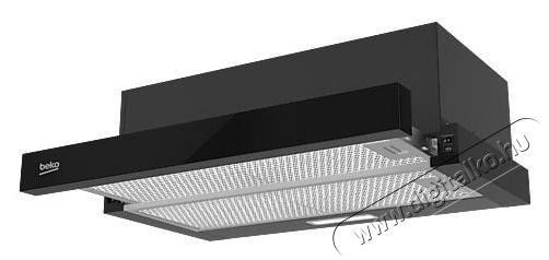 Beko HNT63322BH be&eacute;p&iacute;thető teleszk&oacute;pos p&aacute;raelsz&iacute;v&oacute;, 320 m&sup3;/h maxim&aacute;lis l&eacute;g&aacute;raml&aacute;s, F&eacute;m szűrő, 60cm, Fekete Konyhai term&eacute;kek - P&aacute;raelsz&iacute;v&oacute; - Be&eacute;p&iacute;thető / kih&uacute;zhat&oacute; - 532998