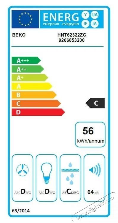 Beko HNT62322ZG Be&eacute;p&iacute;thető teleszk&oacute;pos p&aacute;raelsz&iacute;v&oacute;, Abszorpci&oacute;s teljes&iacute;tm&eacute;ny 300 mc/h, LED vil&aacute;g&iacute;t&aacute;s, Zara sz&uuml;rke Konyhai term&eacute;kek - P&aacute;raelsz&iacute;v&oacute; - Be&eacute;p&iacute;thető / kih&uacute;zhat&oacute; - 533010