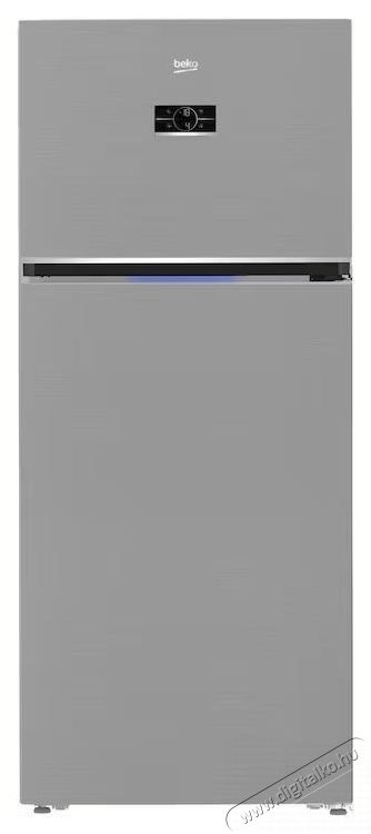 Beko B5RDNE594ZXB K&eacute;tajt&oacute;s hűtőszekr&eacute;ny, 557 l, NoFrost, HarvestFresh, Everfresh+, AeroFlow, Display, E energiaoszt&aacute;ly, 186 cm, Metal Look Konyhai term&eacute;kek - Hűtő, fagyaszt&oacute; (szabadon&aacute;ll&oacute;) - Fel&uuml;lfagyaszt&oacute;s kombin&aacute;lt hűtő - 532963