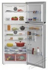 Beko B5RDNE594ZXB K&eacute;tajt&oacute;s hűtőszekr&eacute;ny, 557 l, NoFrost, HarvestFresh, Everfresh+, AeroFlow, Display, E energiaoszt&aacute;ly, 186 cm, Metal Look Konyhai term&eacute;kek - Hűtő, fagyaszt&oacute; (szabadon&aacute;ll&oacute;) - Fel&uuml;lfagyaszt&oacute;s kombin&aacute;lt hűtő - 532963