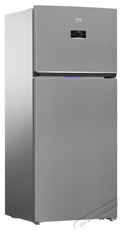 Beko B5RDNE594ZXB K&eacute;tajt&oacute;s hűtőszekr&eacute;ny, 557 l, NoFrost, HarvestFresh, Everfresh+, AeroFlow, Display, E energiaoszt&aacute;ly, 186 cm, Metal Look Konyhai term&eacute;kek - Hűtő, fagyaszt&oacute; (szabadon&aacute;ll&oacute;) - Fel&uuml;lfagyaszt&oacute;s kombin&aacute;lt hűtő - 532963