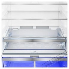 Beko B5RDNE594ZXB K&eacute;tajt&oacute;s hűtőszekr&eacute;ny, 557 l, NoFrost, HarvestFresh, Everfresh+, AeroFlow, Display, E energiaoszt&aacute;ly, 186 cm, Metal Look Konyhai term&eacute;kek - Hűtő, fagyaszt&oacute; (szabadon&aacute;ll&oacute;) - Fel&uuml;lfagyaszt&oacute;s kombin&aacute;lt hűtő - 532963