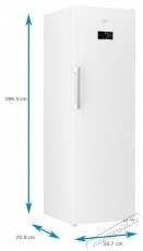 Beko B5RFNE314W Fagyaszt&oacute;, 286 l, 8 fi&oacute;kos Konyhai term&eacute;kek - Hűtő, fagyaszt&oacute; (szabadon&aacute;ll&oacute;) - Fagyaszt&oacute;szekr&eacute;ny - 532972