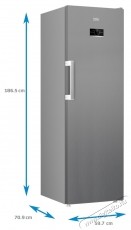 Beko B5RFNE314XB Fagyaszt&oacute;, 286 l, 8 fi&oacute;kos Konyhai term&eacute;kek - Hűtő, fagyaszt&oacute; (szabadon&aacute;ll&oacute;) - Fagyaszt&oacute;szekr&eacute;ny - 532973