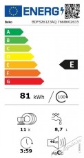 Beko BDFS26123AQ szabadon &aacute;ll&oacute; mosogat&oacute;g&eacute;p, 11 ter&iacute;t&eacute;k, 6 program Konyhai term&eacute;kek - Mosogat&oacute;g&eacute;p - Norm&aacute;l (60cm) szabadon&aacute;ll&oacute; mosogat&oacute;g&eacute;p - 532974