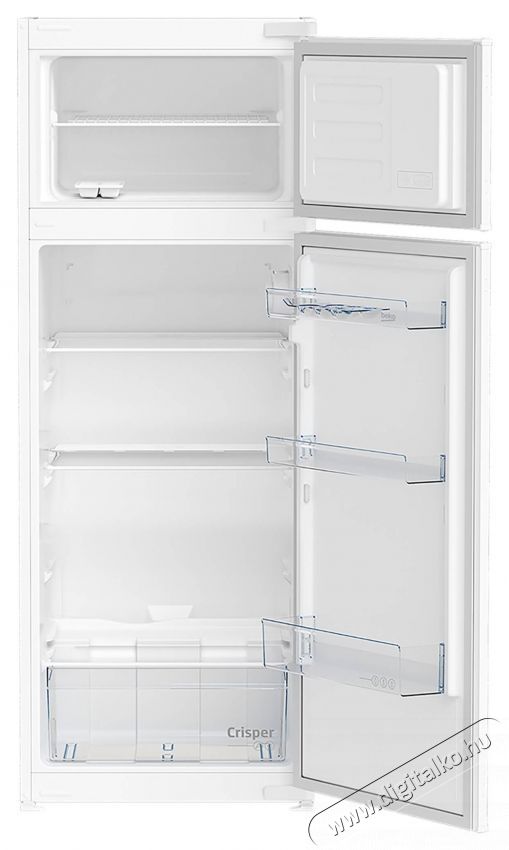 Beko BDSA250K4SN, K&eacute;tajt&oacute;s hűtő, 220 l, &Aacute;ll&iacute;that&oacute; termoszt&aacute;t, E energiaoszt&aacute;ly, M 144,8 cm Konyhai term&eacute;kek - Hűtő, fagyaszt&oacute; (szabadon&aacute;ll&oacute;) - Fel&uuml;lfagyaszt&oacute;s kombin&aacute;lt hűtő - 532949