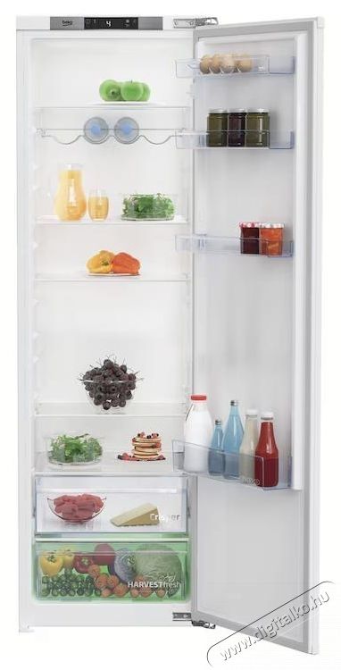 Beko BSSA315E4FN, Be&eacute;p&iacute;thető hűtő, 309 l, D energiaoszt&aacute;ly, HarvestFresh, Ajt&oacute;nyit&oacute; hangjelző, Tejterm&eacute;k, Kijelző &eacute;rintős vez&eacute;rl&eacute;s, M 177,5 cm Konyhai term&eacute;kek - Hűtő, fagyaszt&oacute; (be&eacute;p&iacute;thető) - Egyajt&oacute;s hűtő - 532954