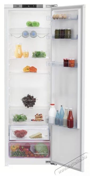 Beko BSSA315E4FN, Be&eacute;p&iacute;thető hűtő, 309 l, D energiaoszt&aacute;ly, HarvestFresh, Ajt&oacute;nyit&oacute; hangjelző, Tejterm&eacute;k, Kijelző &eacute;rintős vez&eacute;rl&eacute;s, M 177,5 cm Konyhai term&eacute;kek - Hűtő, fagyaszt&oacute; (be&eacute;p&iacute;thető) - Egyajt&oacute;s hűtő - 532954